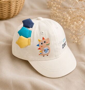 My Little Dino Baby Cap White - საბავშვო კეპი