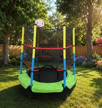 Metal & Plastic Trampoline 140cm 5FT - ბატუტი
