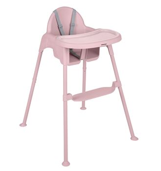 KikkaBoo Highchair 2in1 Oaty Pink - საკვები სკამ-მაგიდა