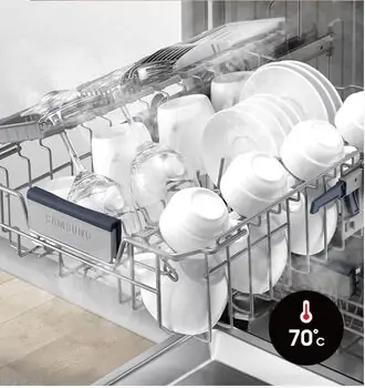 ჩასაშენებელი ჭურჭლის სარეცხი Samsung DW60M6050BB/WT, 7 image