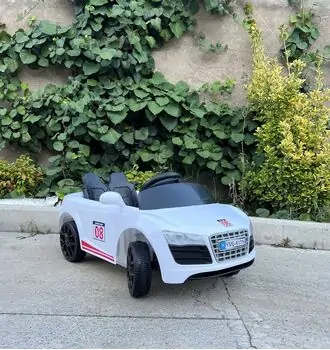 Audi Electric Car For Kids White საბავშვო ელექტრო მანქანა