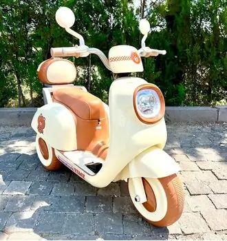 Retro Style Cute Motorcycle Gold - ელექტრო მოტოციკლი, 2 image