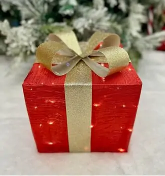 Medium Gift Box With Lights -  საახალწლო სასაჩუქრე ყუთი განათებით, 4 image