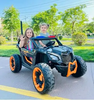 RC Super Car Black - ელექტრო მანქანა ტყავის სავარძლით და კაუჩუკის საბურავებით