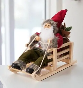 Santa On A Sleigh Christmas Decoration - საახალწლო დეკორაცია სანტას მარხილი