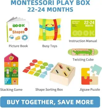 Tooky toy  Montessori Play Box  - განსავითარებელი სათამაშო, 7 image