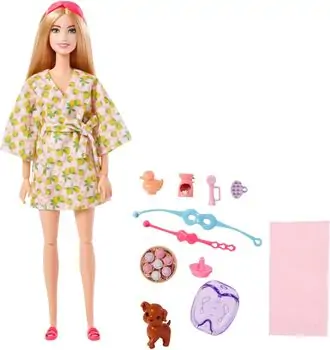 Barbie HKT90 Doll With Puppy - ბარბის თოჯინა აქსესუარებით, 3 image