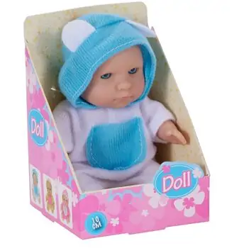 Newborn Baby Doll With Clothes 10 cm - სათამაშო თოჯინა ტანსაცმელებით, 2 image