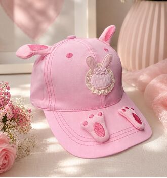 Little Rabbit Baby Cap Pink - საბავშვო კეპი