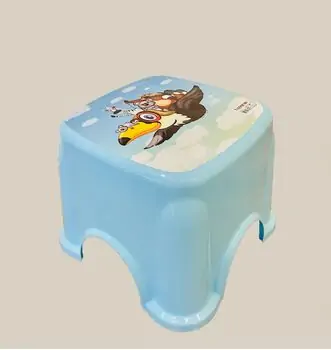 Tuffex Patterned Kid Stool საბავშვო საფეხური აბაზანისთვის Blue, 2 image