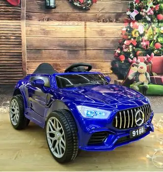 Mercedes-Benz GLA Blue - ელექტრო მანქანა კაუჩუკის საბურავებით და ტყავის სავარძლით