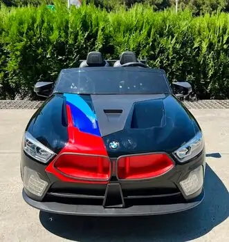 BMW Motorsport Car Painted Black - ელექტრო მანქანა კაუჩუკის საბურავებით, 3 image