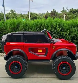 Beyond 66 Electric Car Painted Red - ელექტრო მანქანა კაუჩუკის საბურავებით, 5 image