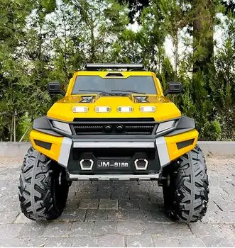 Electric Car Painting Gold - ელექტრო მანქანა კაუჩკის საბურავით, 3 image