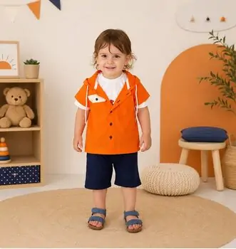 Ordinary 3 In 1 Set Orange - საბავშვო სამეული