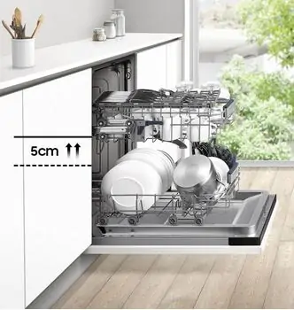 ჩასაშენებელი ჭურჭლის სარეცხი Samsung DW60M6050BB/WT, 2 image