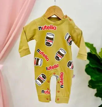 Baby Nutella Romper Muratbaby 5809 Mustard რომპერი