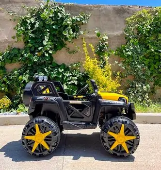 Mercedes Benz 4x4 Sport Yellow - ელექტრო მანქანა, 4 image