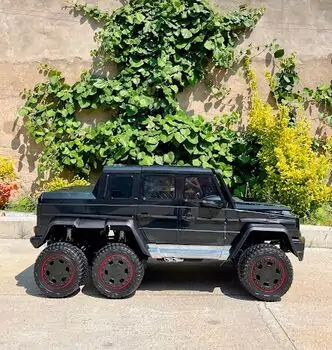 Mercedes Benz G63 Painting Black - ელექტრო მანქანა კაუჩუკის საბურავებით და ტყავის სავარძლით, 4 image