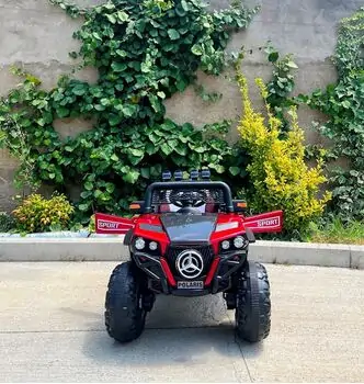 Electric Car Polaris 4X4 Red - ელექტრო მანქანა ტყავის სავარძლით, 2 image