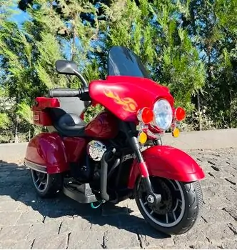 Police Electric Moto Red - ელექტრო მოტოციკლი, 2 image