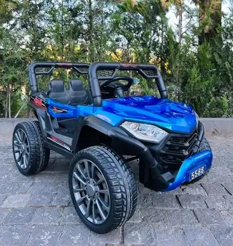 Electric Car Painting Blue - ელექტრო მანქანა კაუჩუკის საბურავებით, 2 image