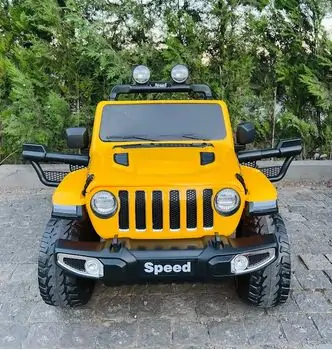 Super Car Speed Yellow - ელექტრო მანქანა კაუჩუკის საბურავებით, 4 image