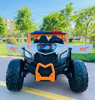 RC Super Car White - ელექტრო მანქანა ტყავის სავარძლით და კაუჩუკის საბურავებით, 3 image