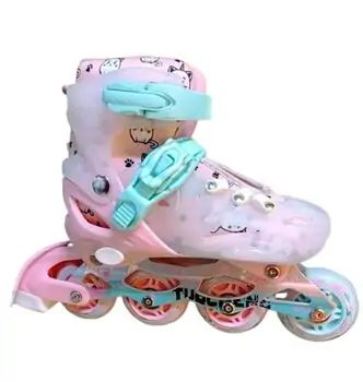 Inline Roller Skates With Light M/35-38/ - როლიკები, 2 image