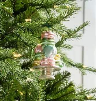 Macarons On A Plate Hanging Decoration - ნაძვის ხის სათამაშო, 2 image