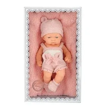 Newborn Baby Doll Set With Pillow - სათამაშო ახალშობილი თოჯინა ბალიშით, 4 image