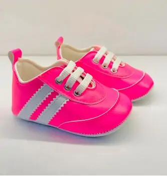 Papulin Baby Shoes 0-12 Months 2142 ჩვილის ფეხსაცმელი NEON PINK