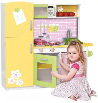 Toy Wooden Kitchen For Kids TX1059-1 საბავშვო ხის სამზარეულო, 4 image