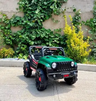 Super 4x4 Jeep Green - ელექტრო მანქანა