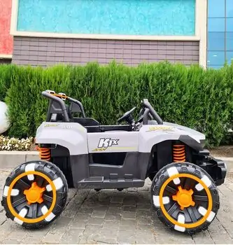 Off Road Jeep 4x4 Grey - ელექტრო მანქანა, 3 image