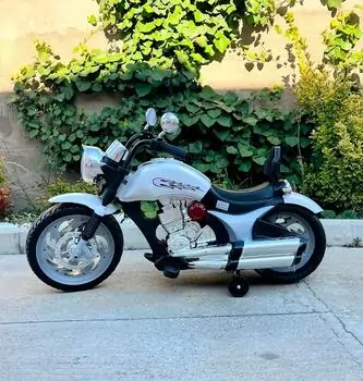 Kids Moto Harley White  - ელექტრო მოტოციკლი, 2 image