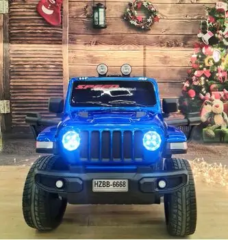 Electric Car Speed Blue - ელექტრო მანქანა კაუჩუკის საბურავებით, 2 image