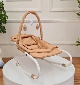 Baby Bouncer Star Beige საბავშვო  შეზლონგი