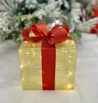 Big Gift Box With Lights -  საახალწლო სასაჩუქრე ყუთი განათებით, 2 image