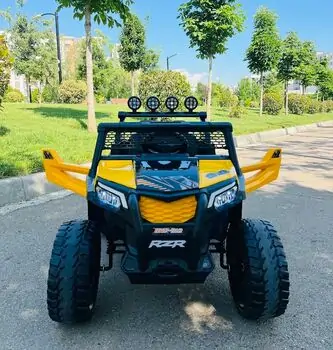 RZR Sport Jeep Yellow - ელექტრო მანქანა კაუჩუკის საბურავებით, 3 image