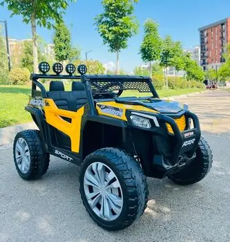 RZR Sport Jeep Yellow - ელექტრო მანქანა კაუჩუკის საბურავებით, 2 image