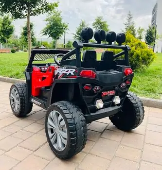 RZR Sport Jeep Red - ელექტრო მანქანა კაუჩუკის საბურავებით, 4 image