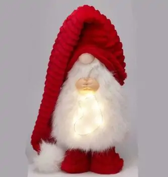 Christmas Figure Little Gnome With Led საახალწლო დეკორაცია განათებით