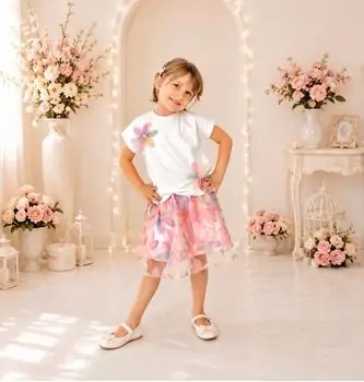 Pink Blossom 2 In 1 Dress Set - საბავშვო კაბა