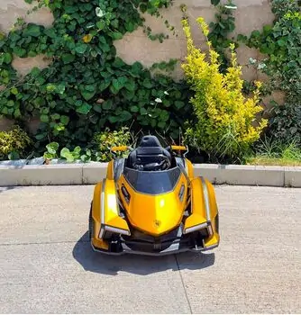 Sport Style Electric Car Painting Golden - ელექტრო მანქანა ტყავის სავარძლით, 2 image
