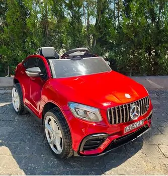 Mercedes Benz Painted Red - ელექტრო მანქანა კაუჩუკის საბურავებით, 2 image