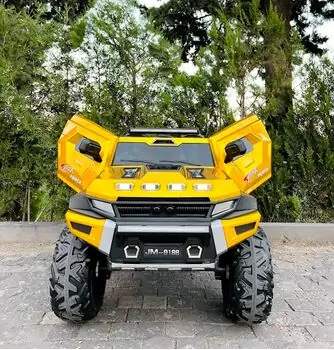 Electric Car Painting Gold - ელექტრო მანქანა კაუჩკის საბურავით, 4 image