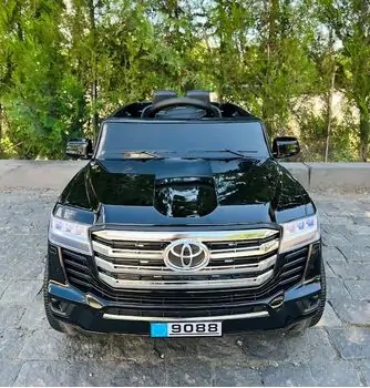 Electric Jeep Toyota Painted Black - ელექტრო მანქანა კაუჩუკის საბურავებით, 2 image
