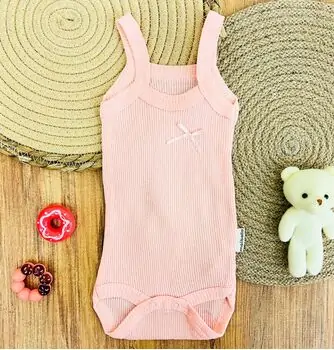 Colorful Bodysuit With A Small Bow - ჩვილის ბოდე
