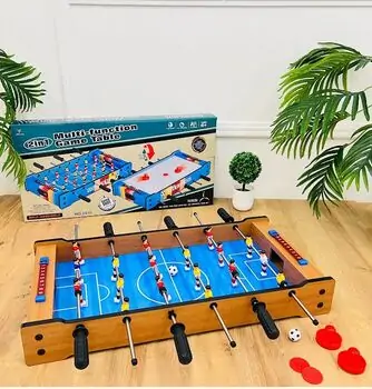 Wooden Tabletop 2 In 1 Football/Hockey  - სამაგიდო ფეხბურთი/ჰოკეი